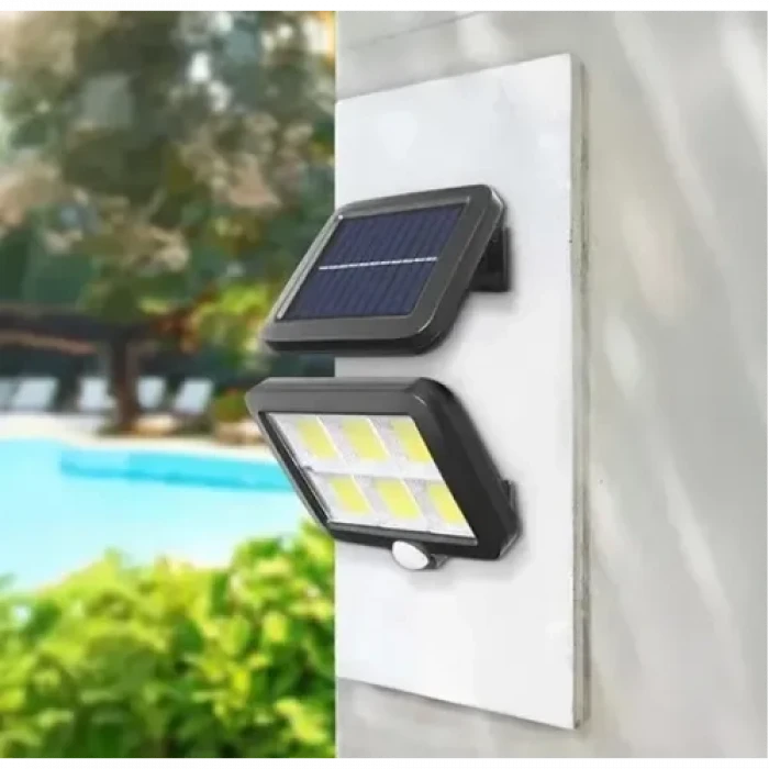 120 COB LED Solar Panelli 3 Modlu Duvar Lambası