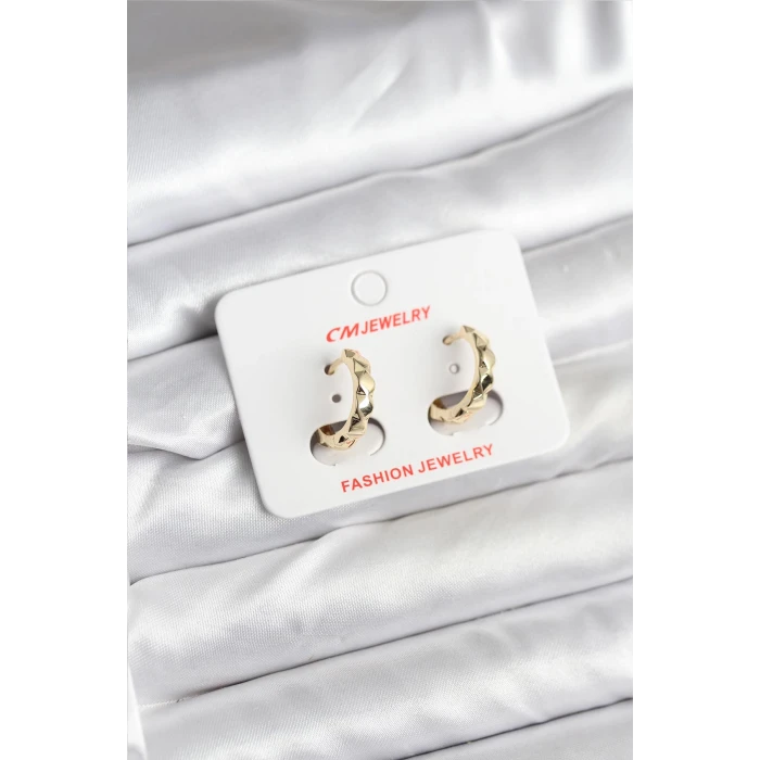 14K Gold Renk Kaplama CM Kadın Küpe