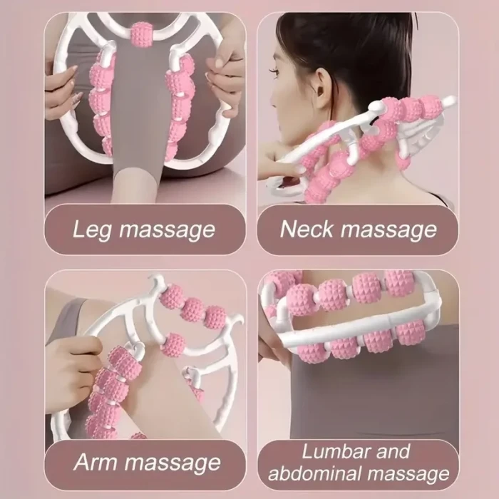 15 Tekerlekli Bacak Boyun Kol Masaj Aleti
