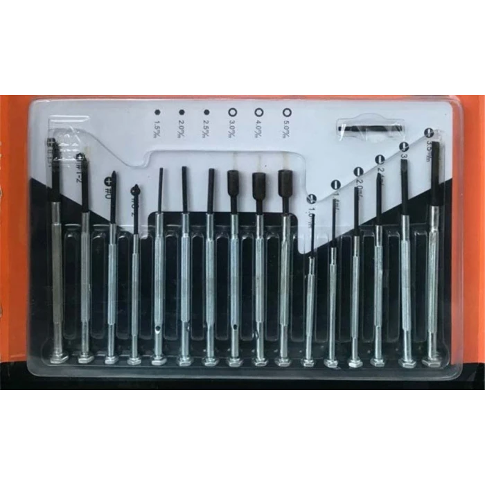 16 Parça Hassas Tornavida Seti Saatçi ve Telefoncu Tornavidası (K95)