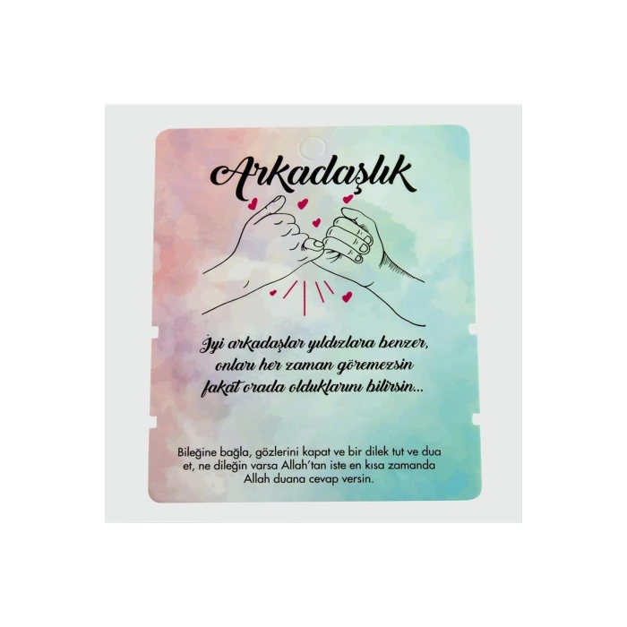 2li Arkadaşlık Bileklik Kartı