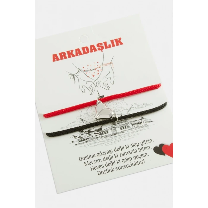 2li Kalp Mıknatıslı Arkadaşlık Bilekliği
