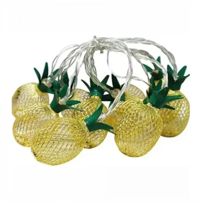 2 Metre 10 LED Pilli 2 Kademeli Ananas Led Işık
