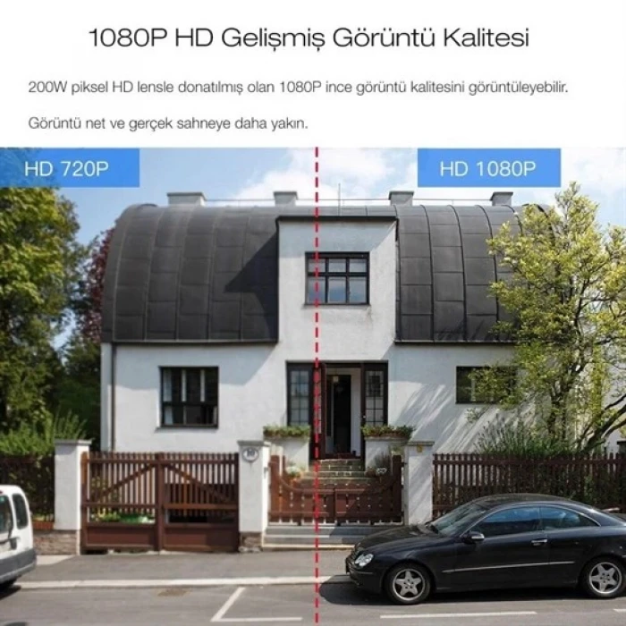 2.0 MP HD Lens İç Dış Mekan Suya Danıklı IP Wifi Network Güvenlik Kamerası Wifi Kamera (K95)