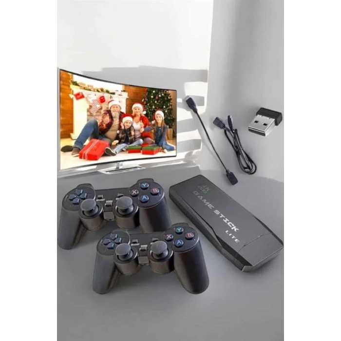 20.000 Oyunlu Premium Model Oyun Konsolu 8k Android Tv HD Game Stick