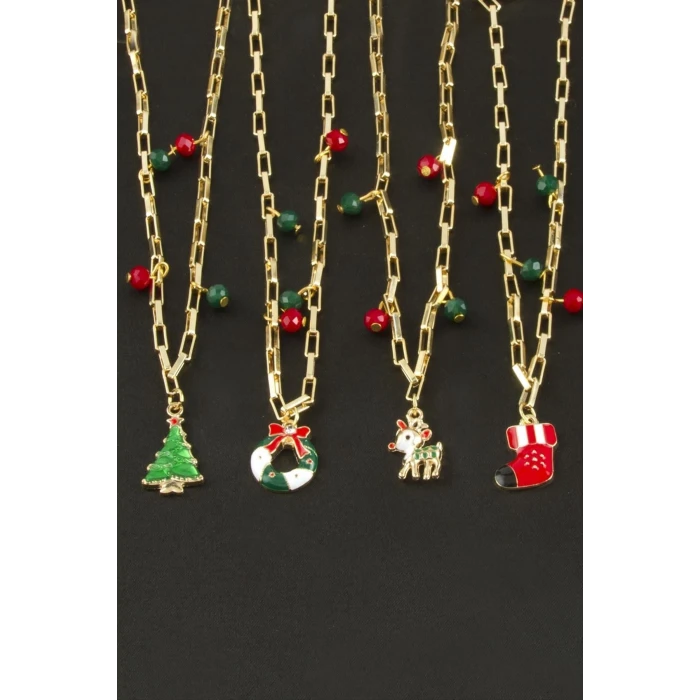 2025 Yılbaşı Kristal Zincir Kolye