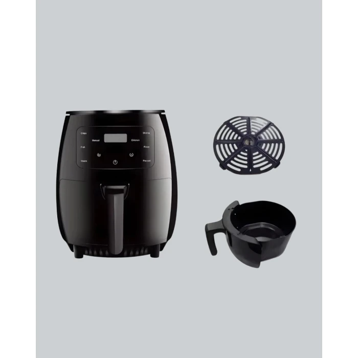 2400W Güçlü Airfryer 6L Yapışmaz Hazne Bulaşık Makinesi Uyumlu