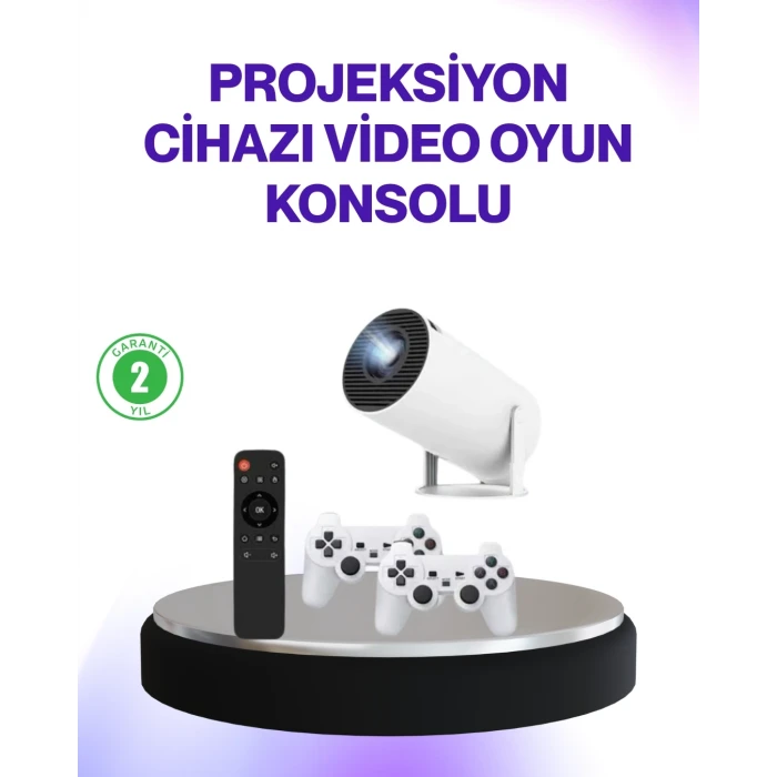 2.4g Kablosuz Destekli Oyun Ve Film Projeksiyonu Ev Kullanımı İçin