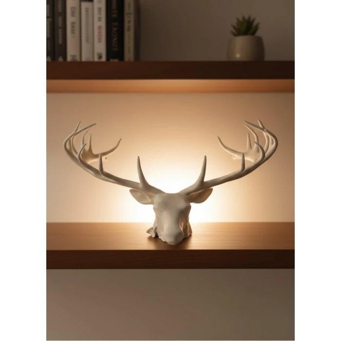 25 cm Estetik Geyik Figürü Şık Ev Ofis Dekorasyonu