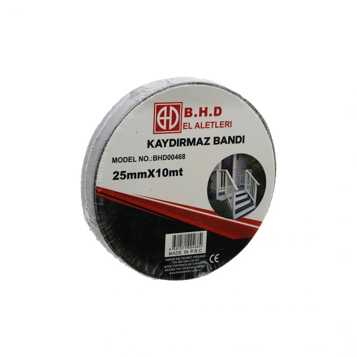 25mm X 10mt Kaydırmaz Siyah Bant