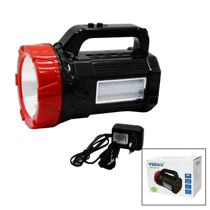 2İN1 = 1LED - 16SMD EL FENERİ - PROJEKTÖR FİŞ ŞARJLI TELEFON - AMPUL ÇIKIŞLI POWERBANK (4887)