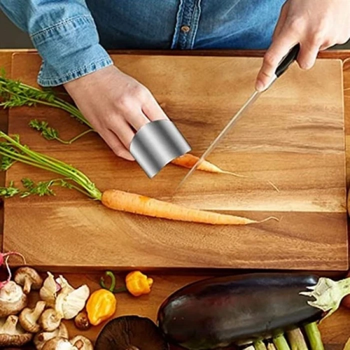 2li Metal Parmak Koruyucu Hızlı ve Güvenli Kesme Paslanmaz Çelik Koruyucu Aparat (K95)