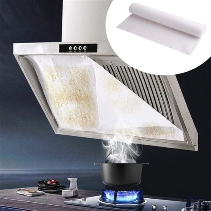 2li Yağ Emici Duman Önleyici Pratik Mutfak Davlumbaz Koruyucu Dayanıklı Yedek Filtre 45x90cm (K95)