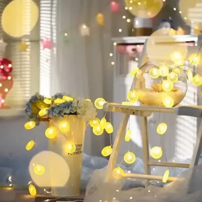 2m 10 Led Pilli Limon Işık