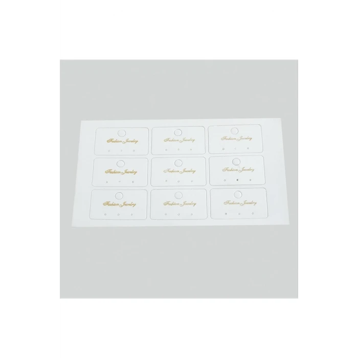 3 Delikli Lüx Küpe Kartı