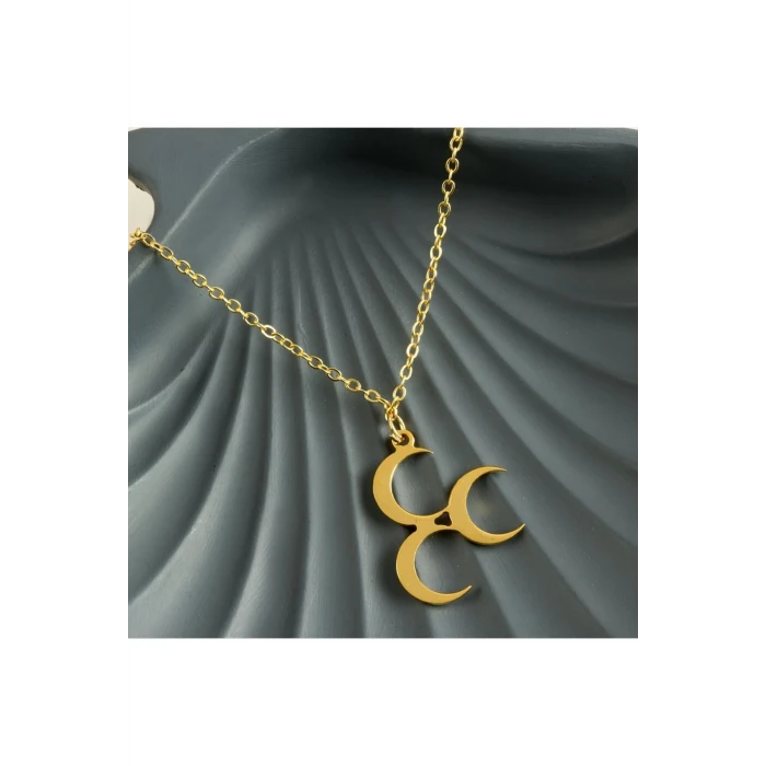 3 Hilal Uçlu Kolye