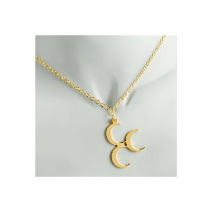 3 Hilal Uçlu Kolye