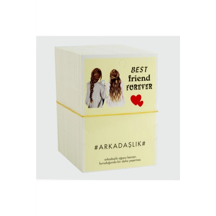 3lü Arkadaşlık Bileklik Kartı