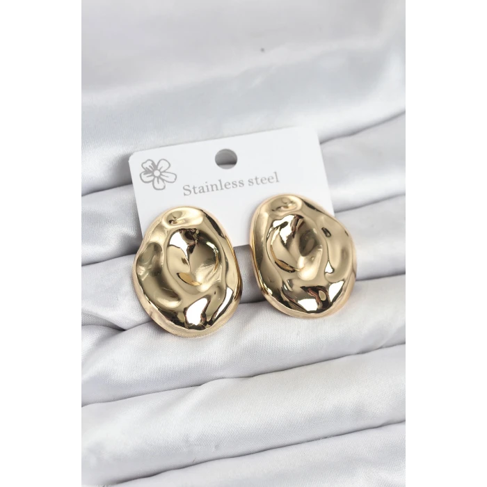 316L Çelik Gold Renk Vintage Model Kadın Küpe - TJ-BKP11580