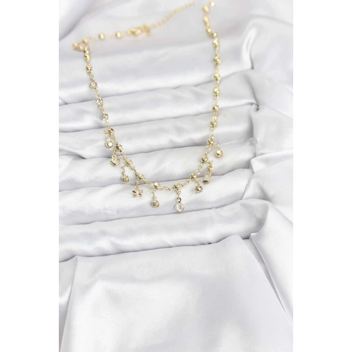 ietaks™ 316L Çelik Zincir Gold Renk Kolye