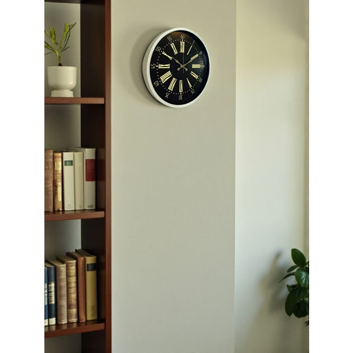 36 Cm Krem Dekoratif Duvar Saati