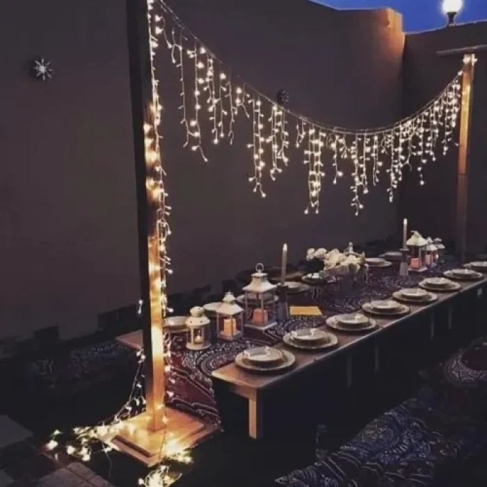 3m 100 LED Çakarlı IP65 Dış Mekan Saçak Perde