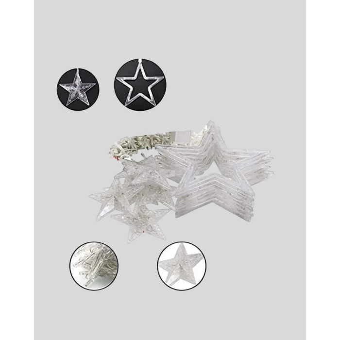 3x3 Metre Yıldız Peri Led Perde Işık Romantik Dekorasyon