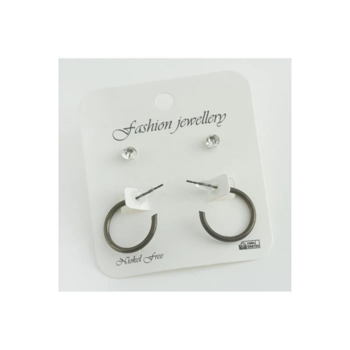 4lü Ezme Halka Küpe (2 cm)