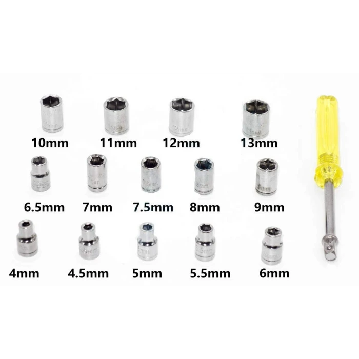 40 PARÇA  LOKMA TAKIMI PLASTİK KUTULU COMBINATION SOCKET WRENCH SET (4887)