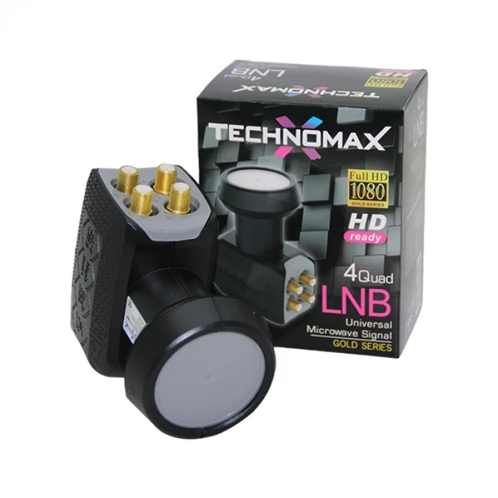 4LÜ UYDU LNB UNIVERSAL QUAD FULL HD -  3D - 0.1DB RLE-400 (K95)