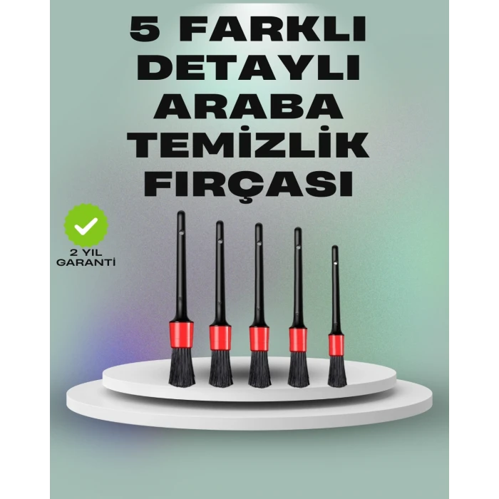 5li Araç Temizlik Fırça Seti-detaylı Temizlik İçin Çok Amaçlı Fırçalar