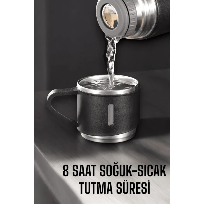 500 ml Kapasiteli Taşınabilir Basınçlı Termos Seti Günlük Kullanım için İdeal