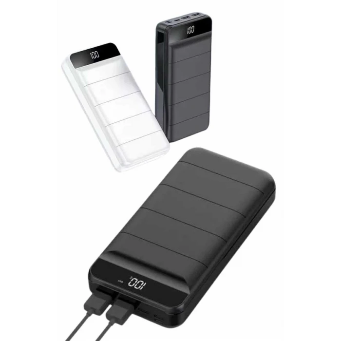 50.000 Mah Powerbank Turbo Hızlı Led Göstergeli Android İos Uyumlu Taşınabilir Askılı