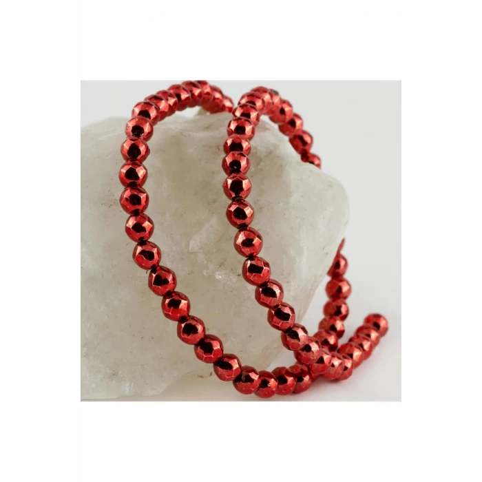 6 mm Fasetli Hematit Taşı