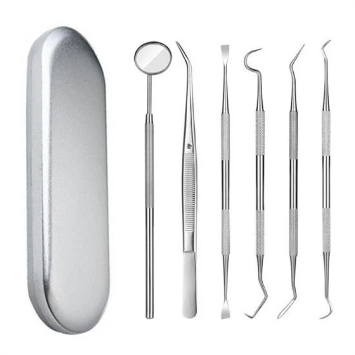 6 Parça Kutulu Ağız Bakımı Diş Bakım Seti Ağız Hijyen Takımı (4887)