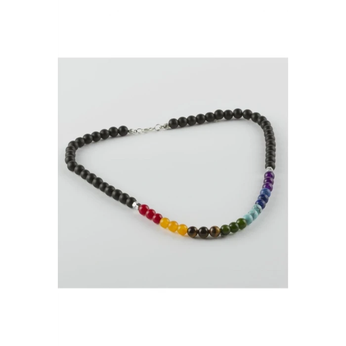 7li Doğaltaş Çakra Kolye