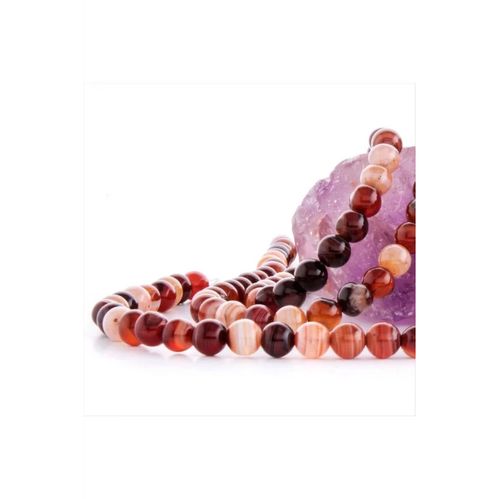 8 mm Damarlı Akik Taşı