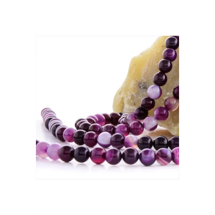 8 mm Damarlı Akik Taşı