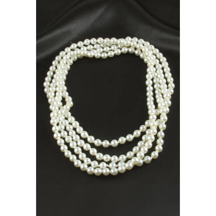 8 mm İnci Kolye 120 cm