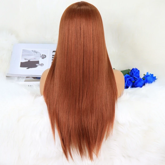 Açık Bakır / Kahve Tül Peruk