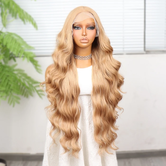 Açık Balköpüğü Ekstra Uzun Fiber Sentetik Dalgalı Tül Peruk