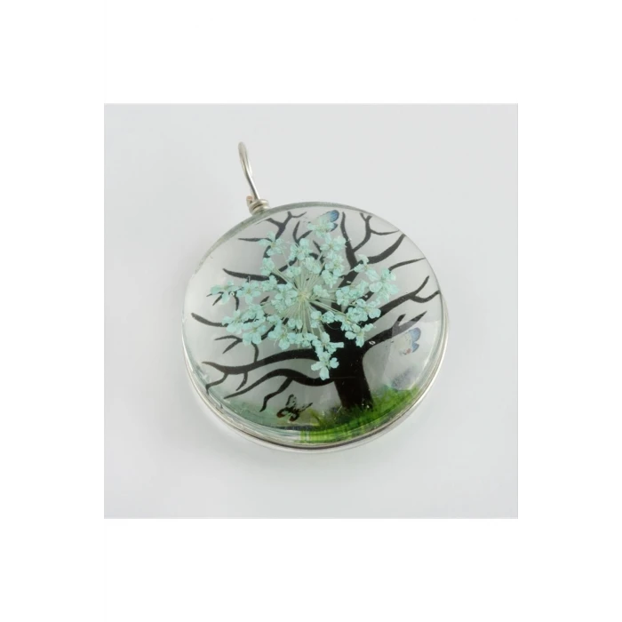 Ağaç Canlı Kolye Ucu 2,5 cm