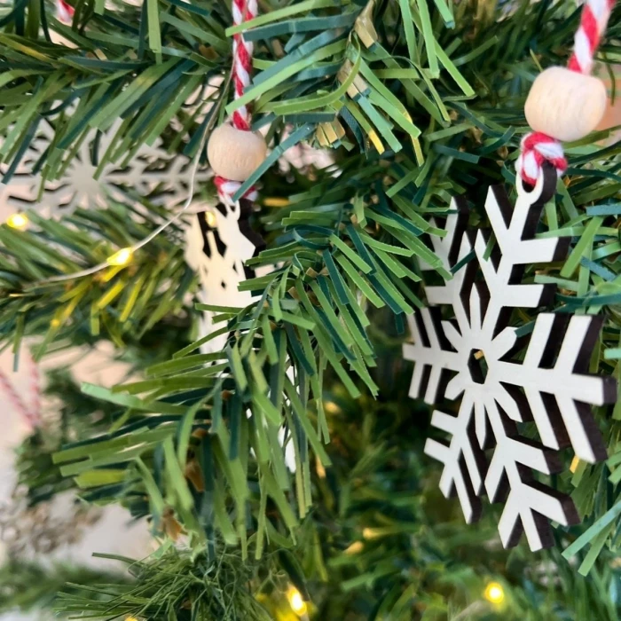 Ahşap Yılbaşı Ağaç Süsü-by15