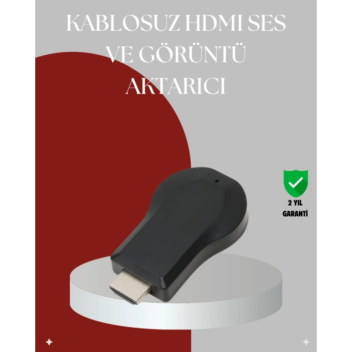 AirPlay ve DLNA Destekli Kablosuz HDMI Ekran Paylaşım Cihazı