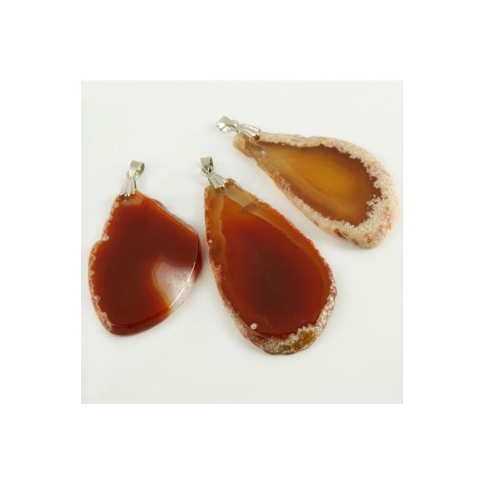 Akik Doğaltaş Kolye Ucu