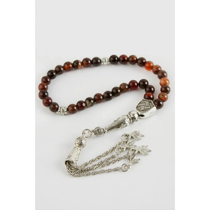 Akik Doğaltaş Tesbih 6 mm