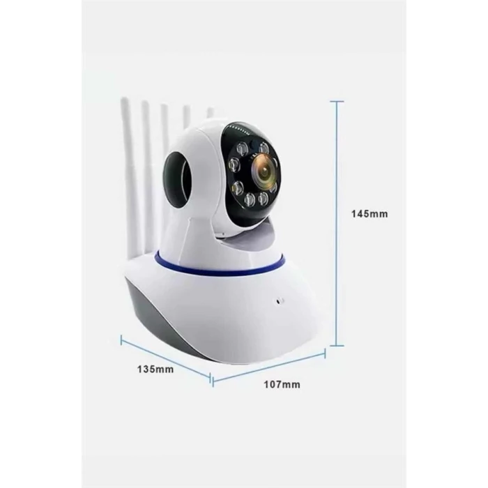 Akıllı Gece Görüşlü Sensörlü Wifi Kamera Telefondan Takip Edilebilir