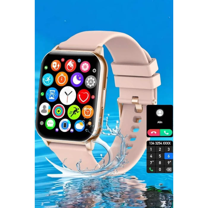 Akıllı Saat Amoled Ekran 3 Kordonlu Aksesuar Hediyeli Sesli Görüşme