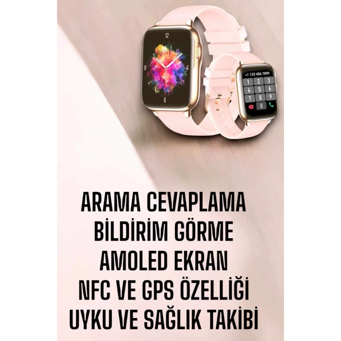 Akıllı Saat Kadınlara Uyku Ve Sağlık Takibi Yapabilen Bileklik Hediyeli