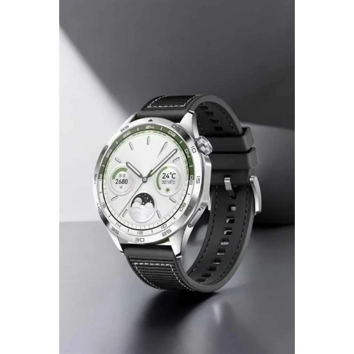 Akıllı Saat Metal Kordonlu Gps Ve Nfc Uyumlu Arama Cevaplayan